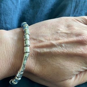 Sterling silver Uno de 50 bracelet